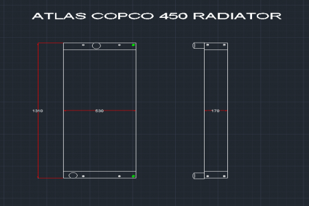 ATLAS COPCO 450 RADIATOR 9097035002